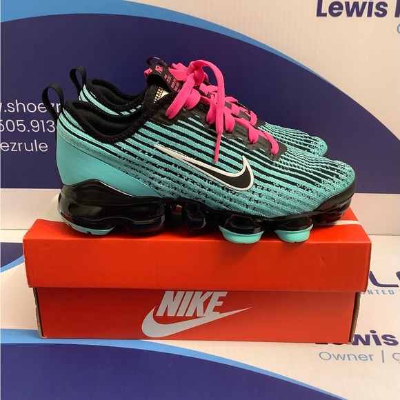 Nike Air VaporMax Flyknit 3 South Beach Kids 3.5y - Picture 7 of 10